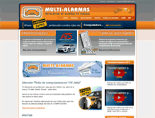 Tablet Screenshot of multi-alarmas.com